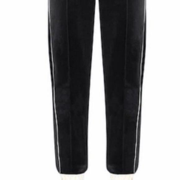 Emporio Armani Velour Casual Pants Black size 10 - Picture 4 of 11